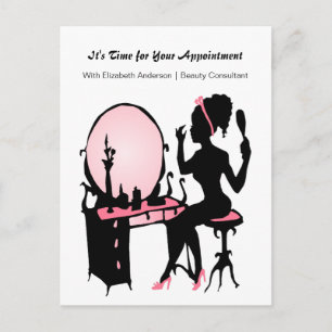 Beauty Consultant Girly Girly Girl Ernennung Erinn Postkarte