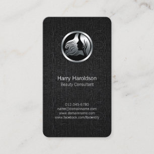 Beauty Consultant Hair Style Icon Business Card Visitenkarte