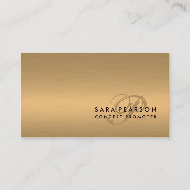 Beauty Consultant Imitate Gold Visitenkarte (Vorderseite)