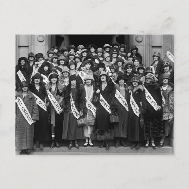 Beauty Contestants, 1923 Postkarte (Vorderseite)