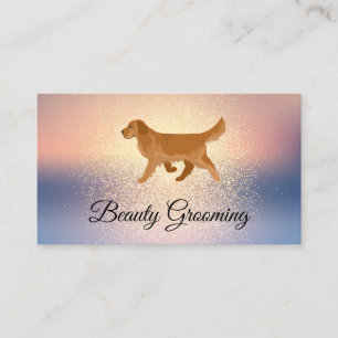 Beauty Dog Groomer   Hund läuft Visitenkarte