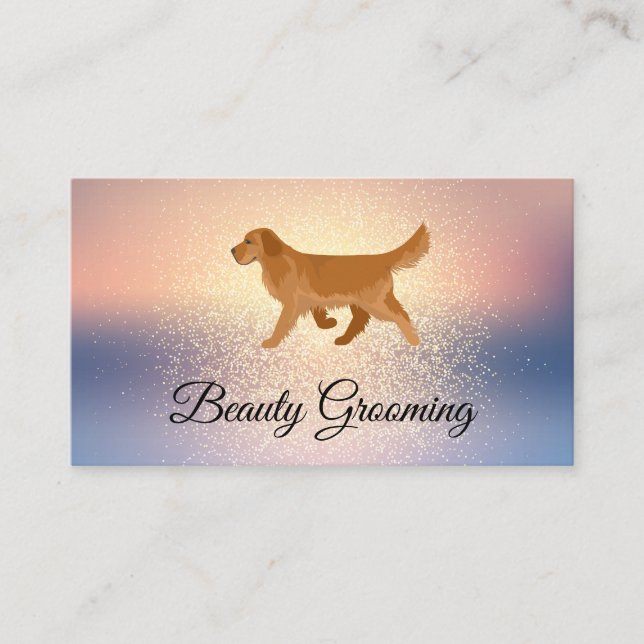 Beauty Dog Groomer | Hund läuft Visitenkarte (Vorderseite)