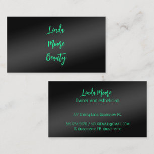 Beauty Esthetician Visitenkarte