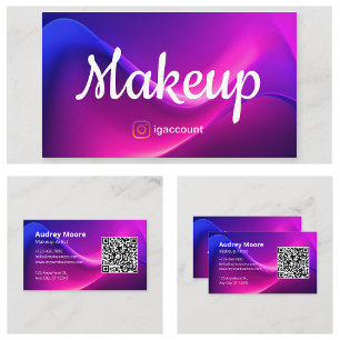 Beauty-Experten Visagist QR-Code Visitenkarte
