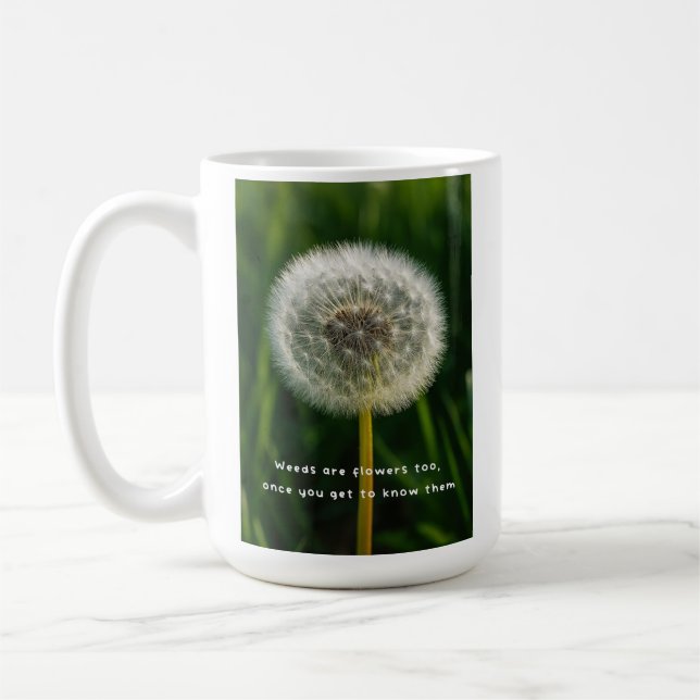 Beauty eye beholder dandelion weeds are flowers  kaffeetasse (Links)