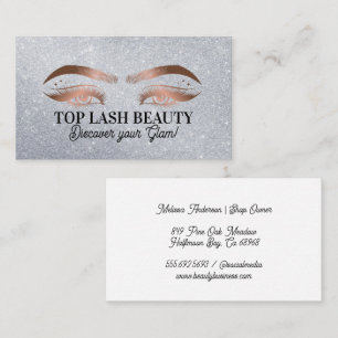 Beauty Eye Lashes Glitzer Sparkle Hintergrund Visitenkarte