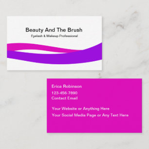 Beauty Eyelash Makeup Artist Visitenkarte