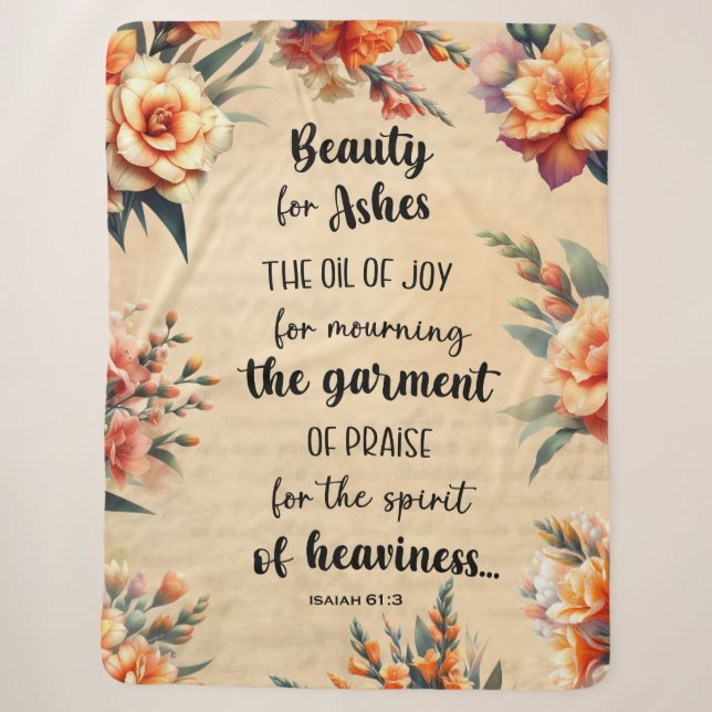 Beauty For Ashes, Isaiah 63:1, Christlich Sherpadecke (Vorderseite)