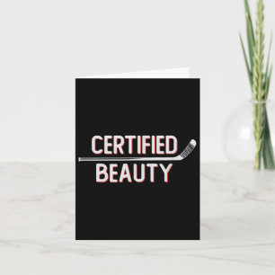 Beauty Funny Ice Hockey Slang Wheel Snip zertifizi Karte