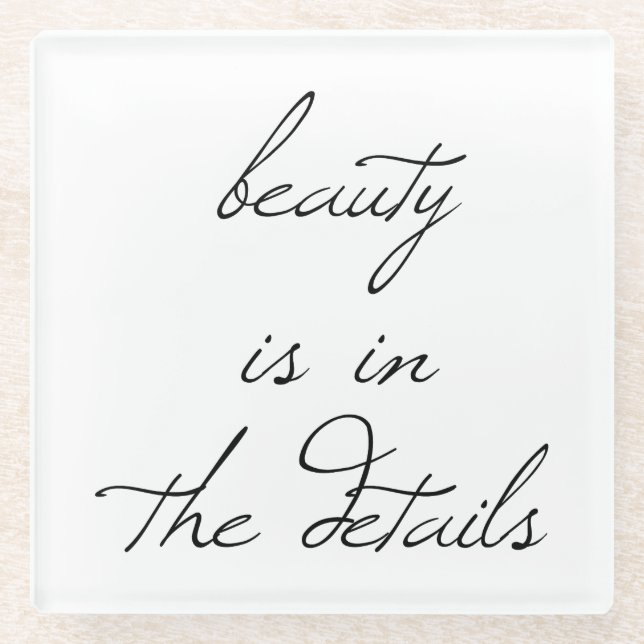 Beauty Glass Untersetzer (Vorderseite)