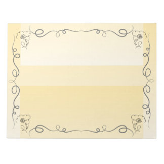 Beauty Goldenrod großes Notepad Notizblock