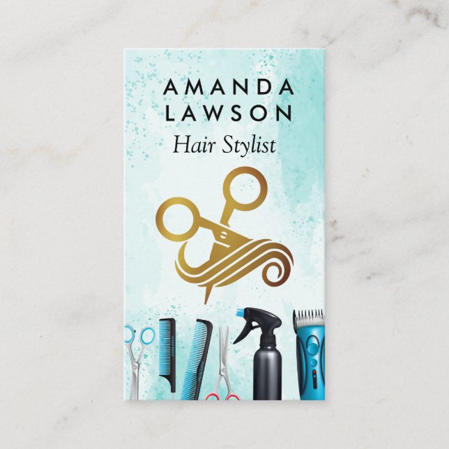 Beauty Hair Tools | Cosmetics Visitenkarte (Vorderseite)