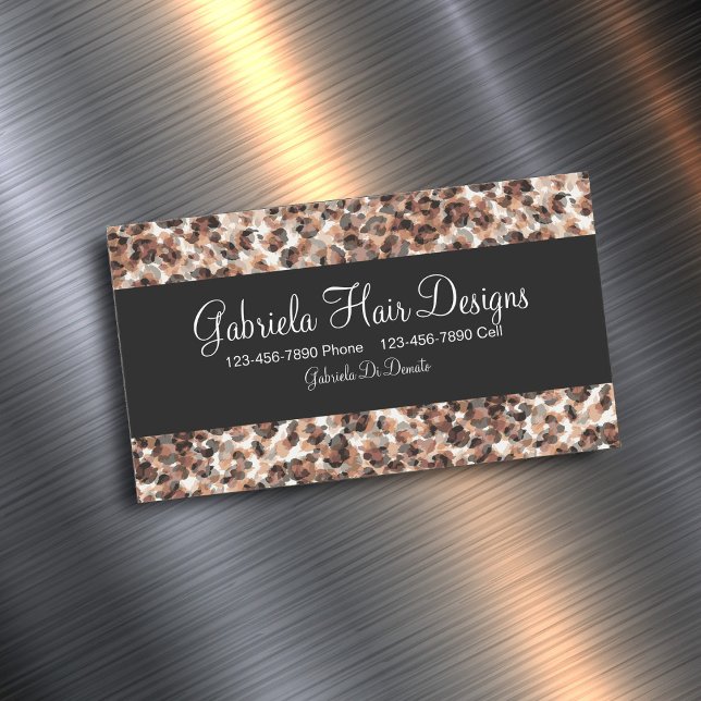 Beauty Hairdresser Magnetische Visitenkarte (Von Creator hochgeladen)
