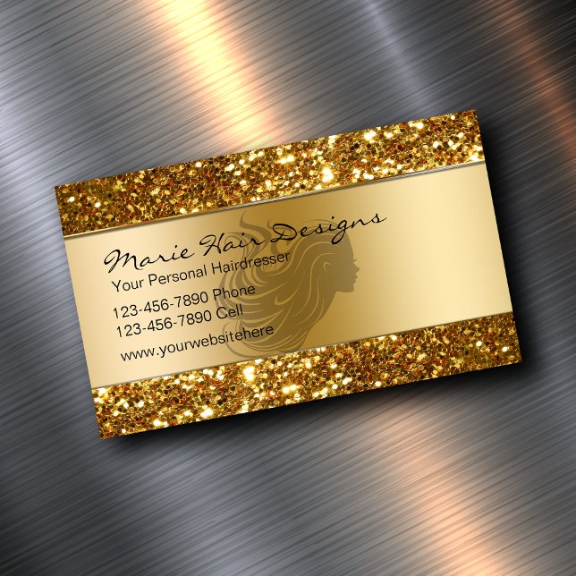 Beauty Hairdresser Visitenkartenmagnete Magnetische Visitenkarte (Von Creator hochgeladen)