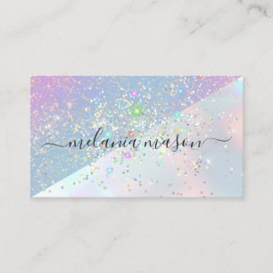 Beauty Holographic Glam Glitzer Elegante Glitzern Visitenkarte