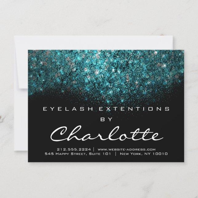 Beauty Lashes Aftercare Instruction Blue (Vorderseite)