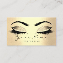 Beauty Loyalty Card 10 Lash Champaigne Gold Crown Treuekarte