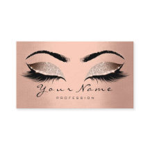 Beauty Loyalty Card 10 Lash Rose Gold Skinny Crown