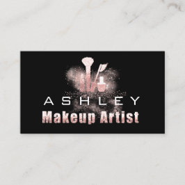 Beauty Makeup Artist Termin Karte Grau Pink