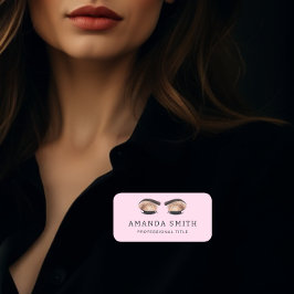 Beauty Makeup Eyebrows & Eyelashes Beruflich Namensschild