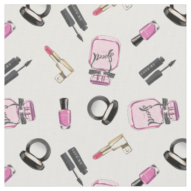 Beauty Makeup Muster Stoff (Nahaufnahme)