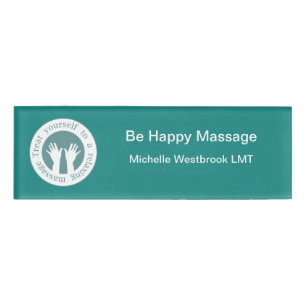 Beauty Massage Therapeut Name Tag Namenschild