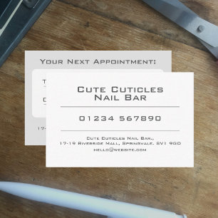 Beauty Nails Nail Bar Termin Karte