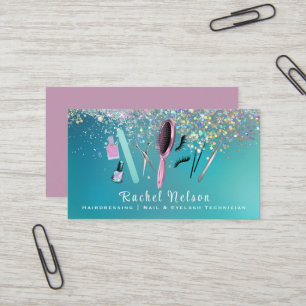 Beauty Nails und Friseursalon Visitenkarte