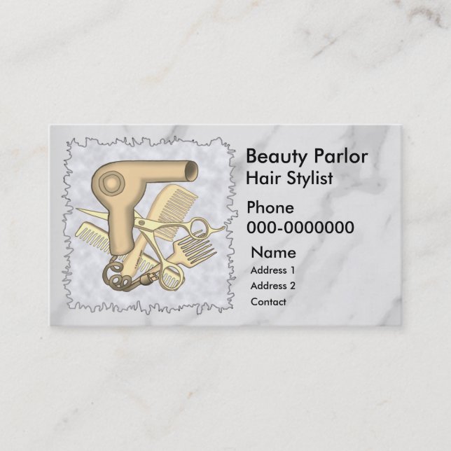 Beauty Parlor Terminationskarte Terminkarte (Vorderseite)