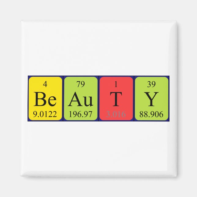 Beauty Periodenmagnet Magnet (Vorne)