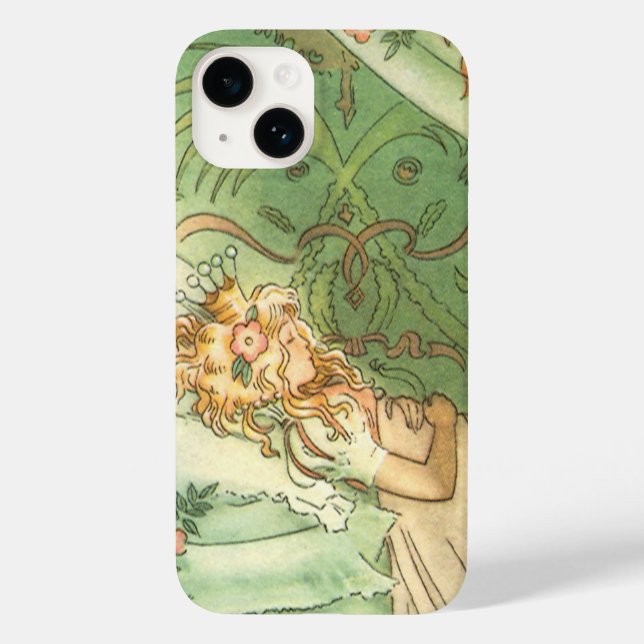 Beauty Princess, Vintage Märchen Case-Mate iPhone Hülle (Rückseite)
