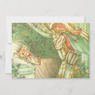 Beauty Princess, Vintage Märchen Einladung