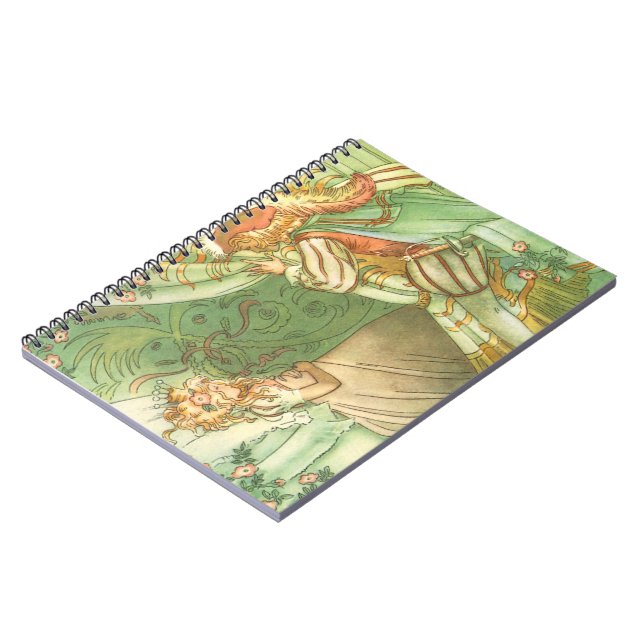 Beauty Princess, Vintage Märchen Notizblock (Linke Seite)