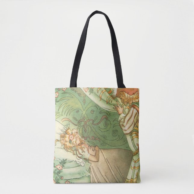 Beauty Princess, Vintage Märchen Tasche (Vorderseite)