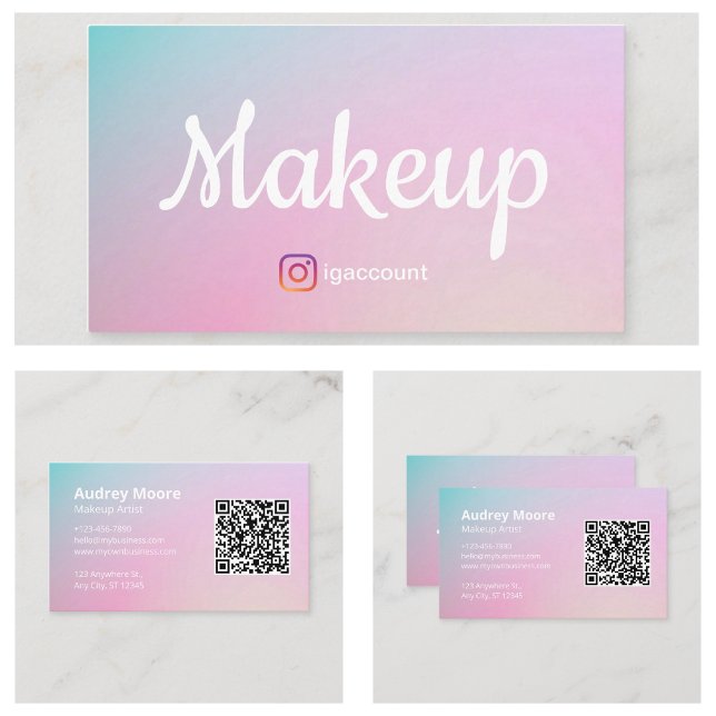 Beauty Professionals Makeup Artist Visitenkarte (Beauty Professionals Makeup Artist Business Card
)