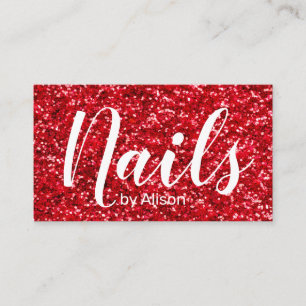 Beauty Professioneller Glitzer Business Card Visitenkarte