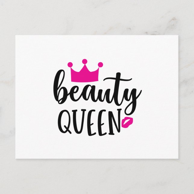 Beauty Queen Postkarte (Vorderseite)