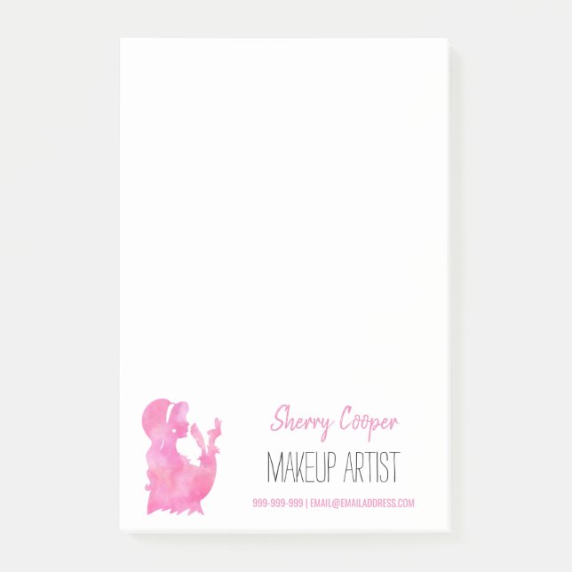 Beauty Salon Beautician Post-it Klebezettel (Vorderseite)