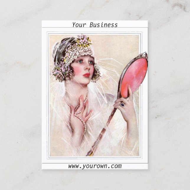 Beauty Salon Business Card 2 Visitenkarte (Vorderseite)