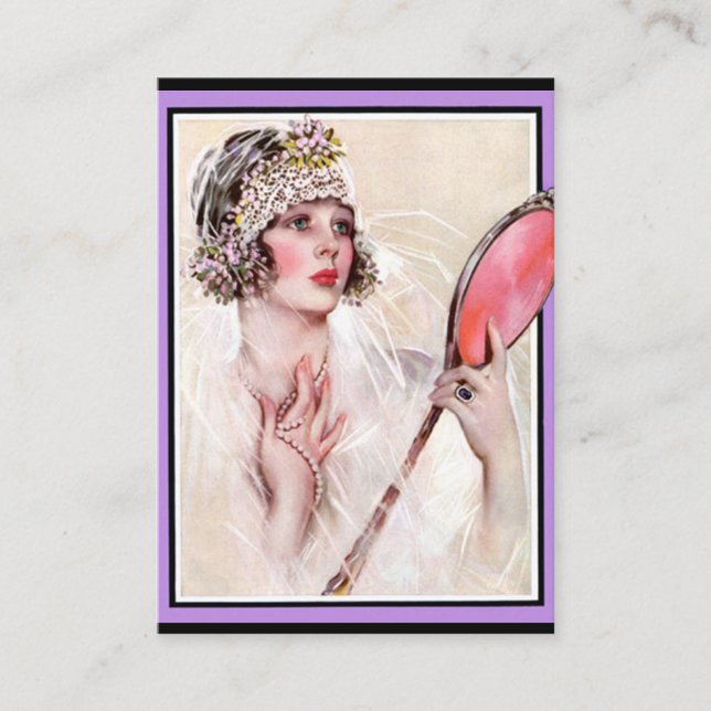 Beauty Salon Business Card Visitenkarte (Vorderseite)