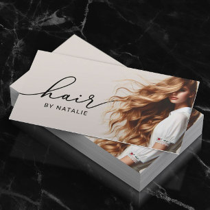 Beauty Salon Curly Fairstyle Girl Giro del Malcant Visitenkarte