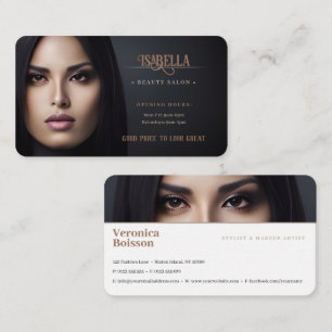 Beauty Salon   elegant Visitenkarte