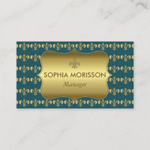 Beauty Salon Ernennung Golden Monogramm Terminkarte