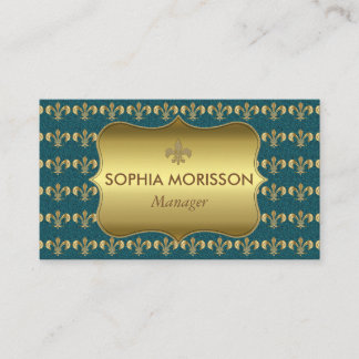 Beauty Salon Ernennung Golden Monogramm Terminkarte