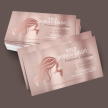 Beauty Salon Friseursalon Brushed Rose Gold Metali