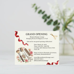Beauty Salon Grand Opening Einladung Postkarte