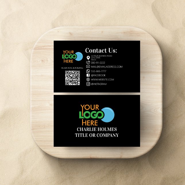 Beauty Salon Lash Hair Makeup QR Code Modern Visitenkarte (Von Creator hochgeladen)