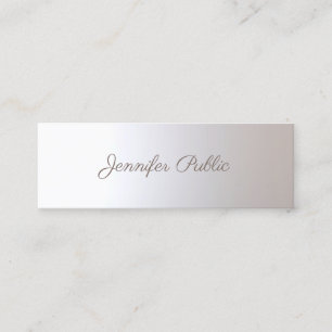 Beauty Salon Makeup Artist Handgeschriebener Scrip Mini Visitenkarte