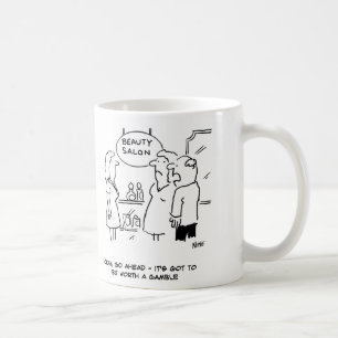 Beauty Salon - Mann sagt, es lohnt sich, ein Spiel Kaffeetasse