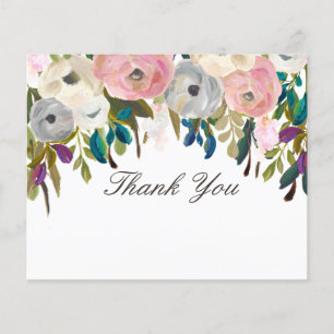 Beauty Salon mit bemaltem Blumenmuster Danke, dass